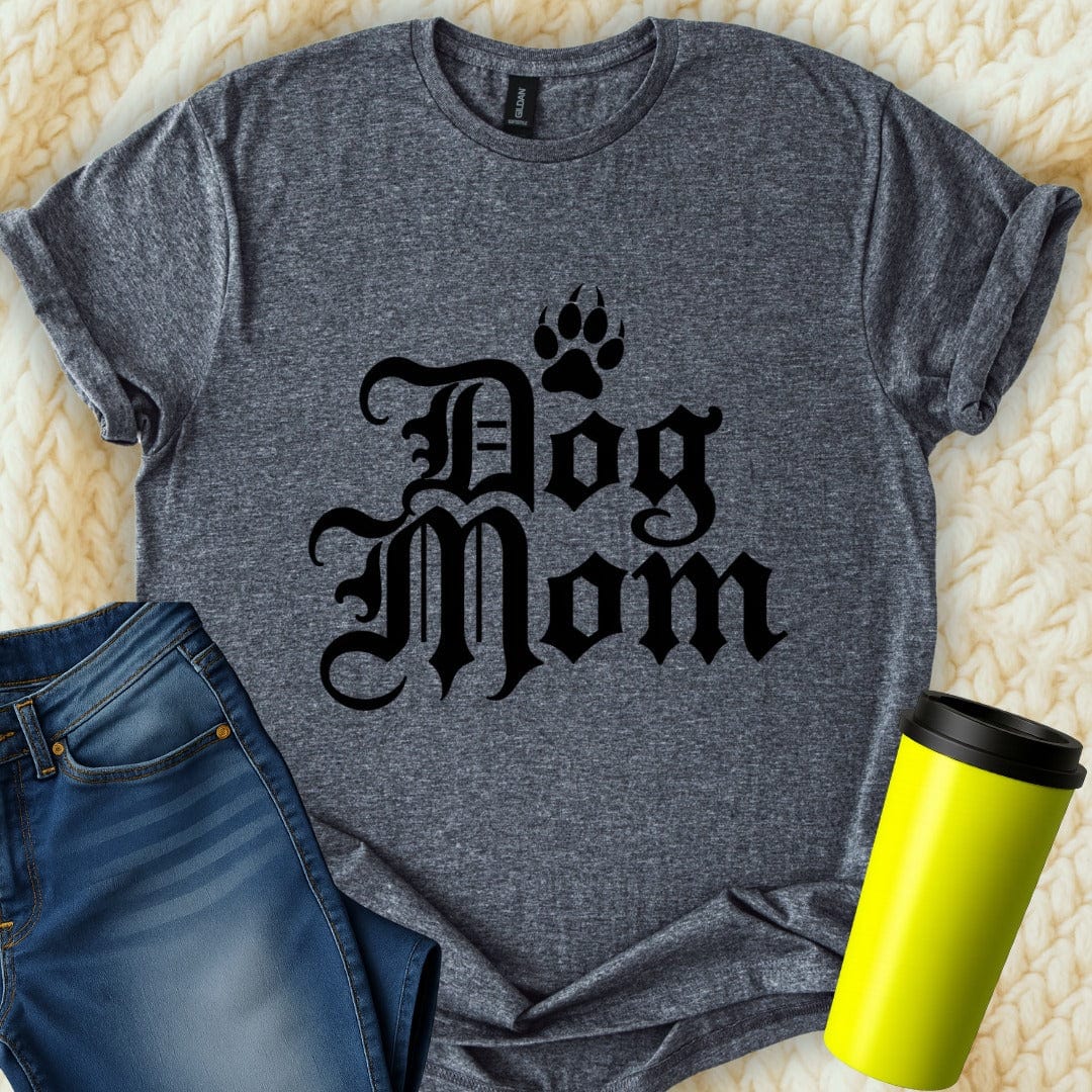 Printify T-Shirt Dark Heather / S Dog Mom T-Shirt