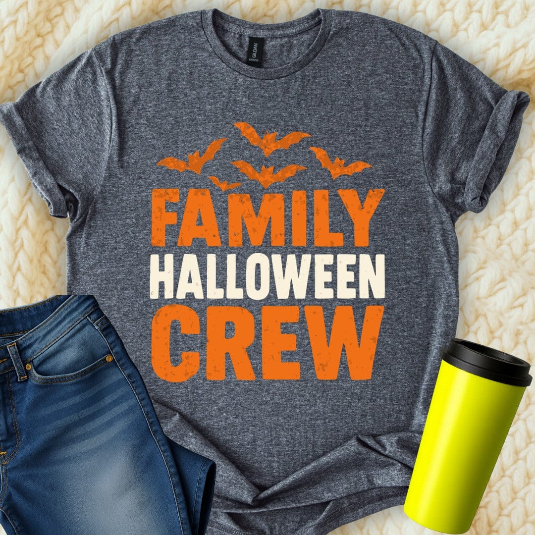 MyDesigns T-Shirt S / Dark Heather Family Halloween Crew T-Shirt