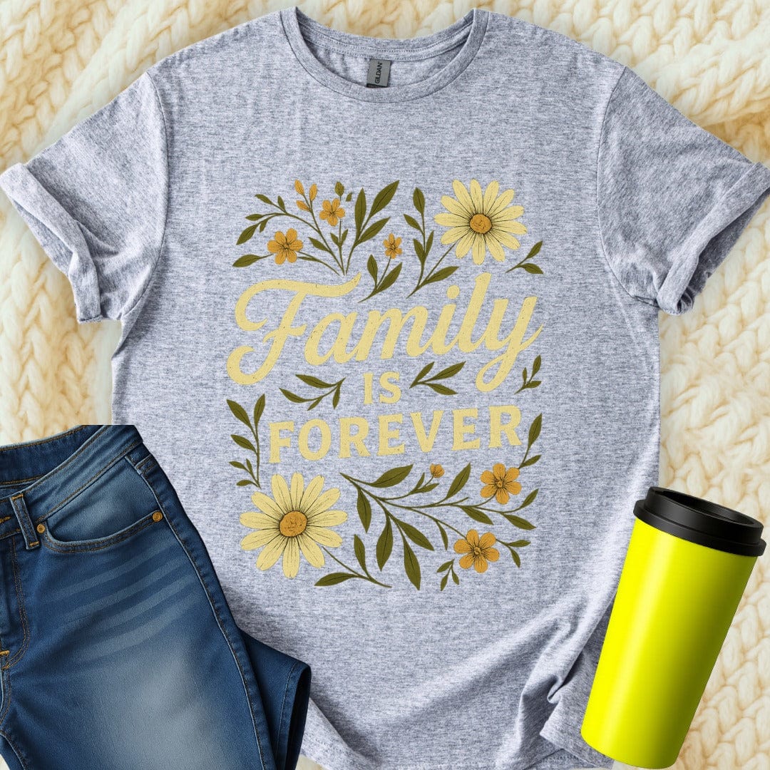 The Off Base T-Shirt S / Sport Grey Family Is Forever T-Shirt
