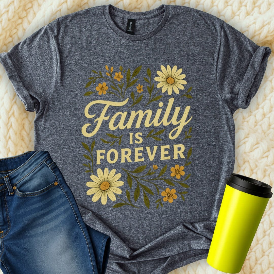 The Off Base T-Shirt S / Dark Heather Family Is Forever T-Shirt