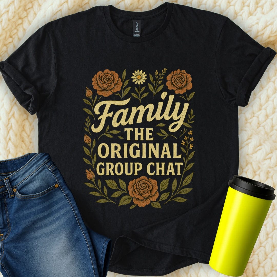 The Off Base T-Shirt S / Black Family Original Group Chat T-Shirt