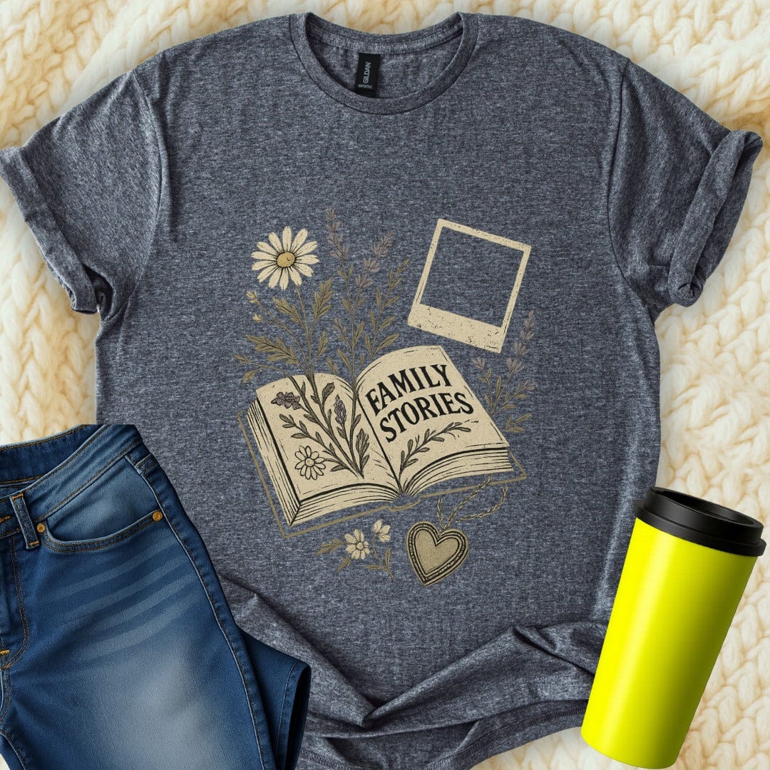 The Off Base T-Shirt S / Dark Heather Family Stories T-Shirt