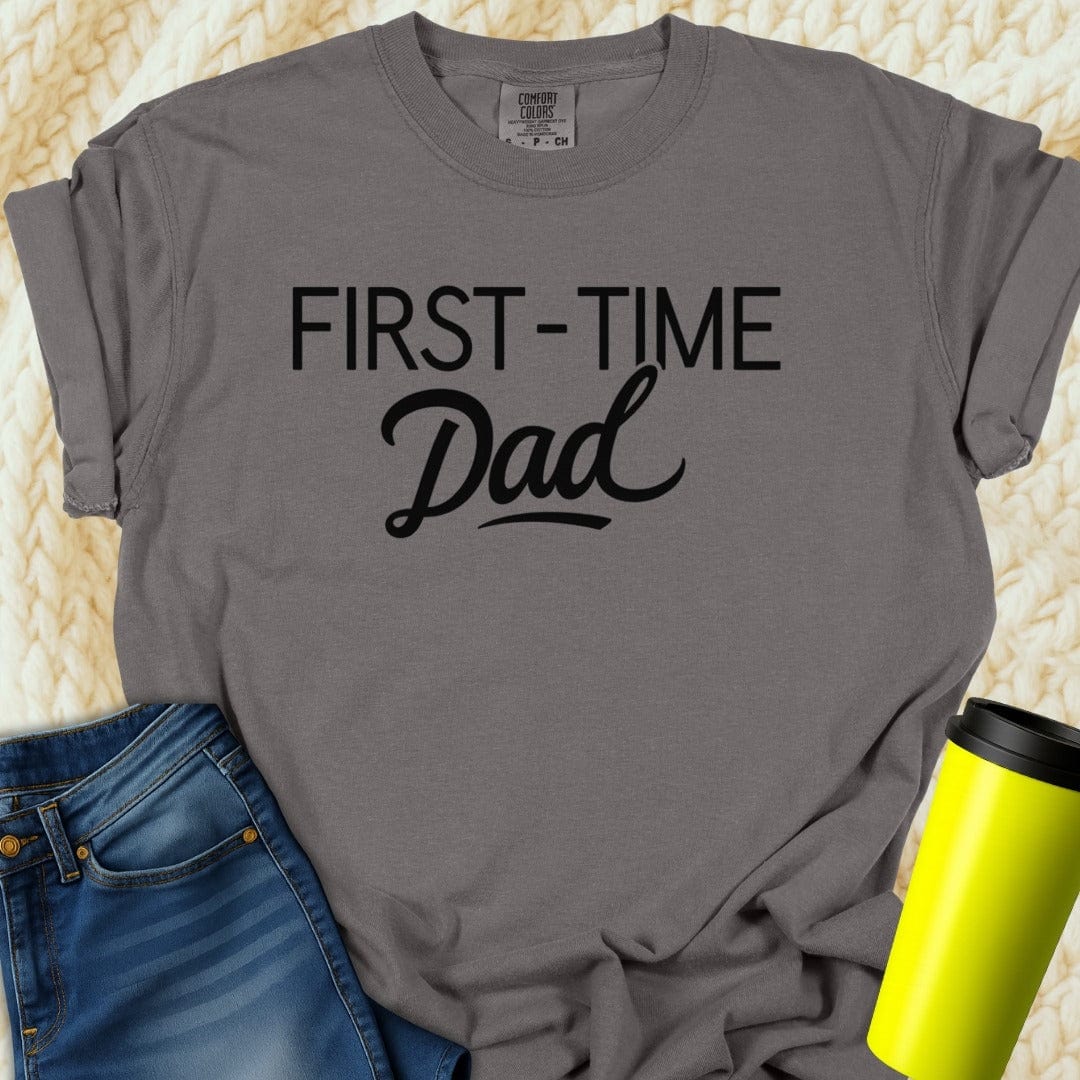 Printify T-Shirt Pepper / S First Time Dad Tee
