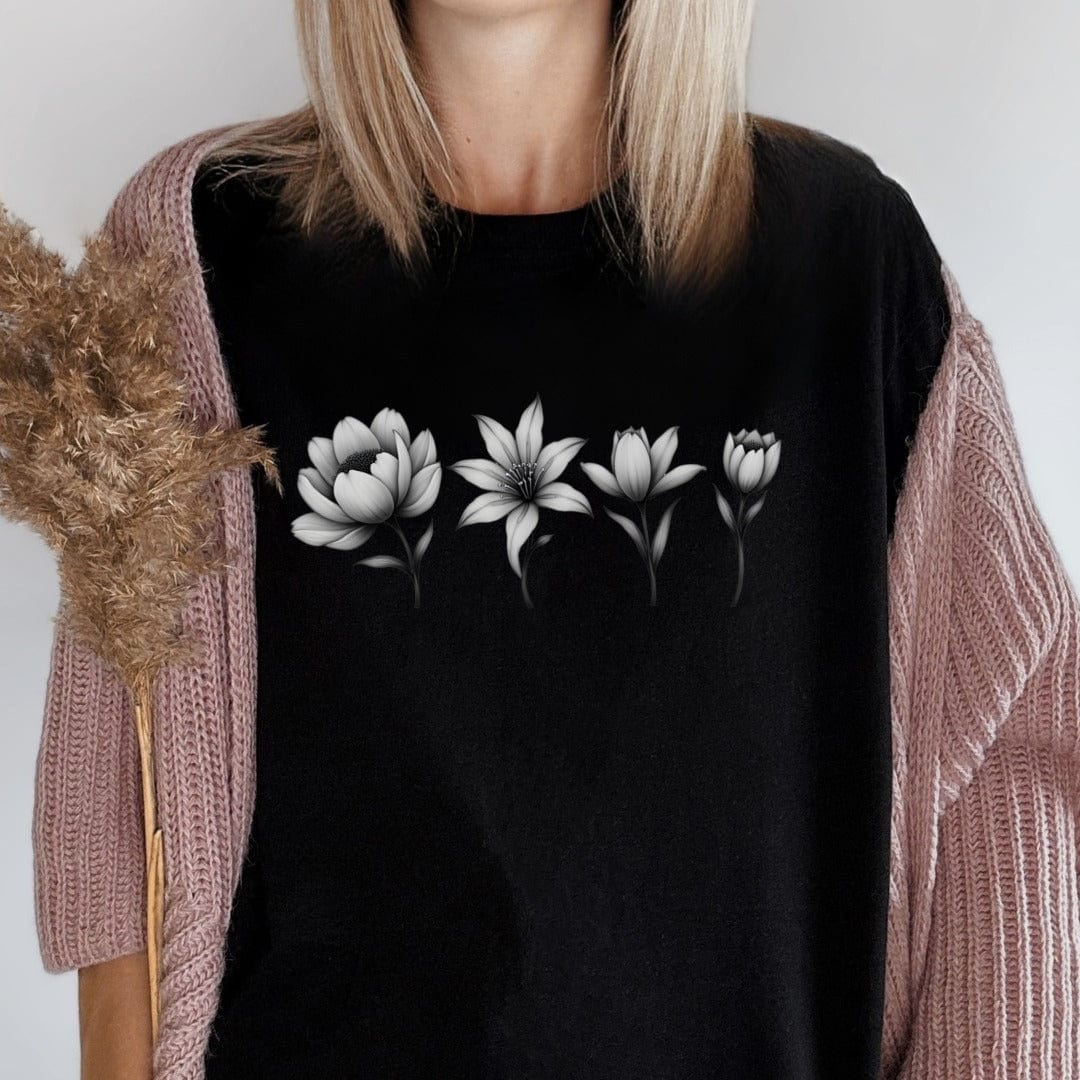 Printify T-Shirt Flower Mom T-Shirt