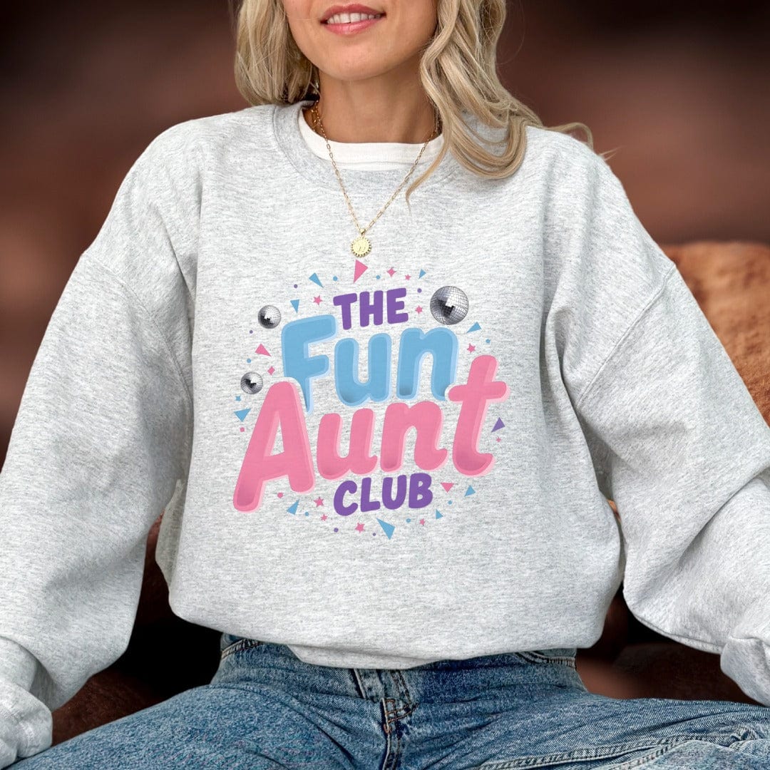 Printify Sweatshirt Fun Aunt Club Sweatshirt