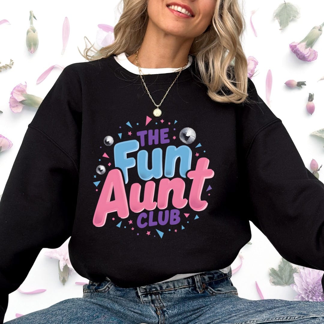 Printify Sweatshirt Fun Aunt Club Sweatshirt
