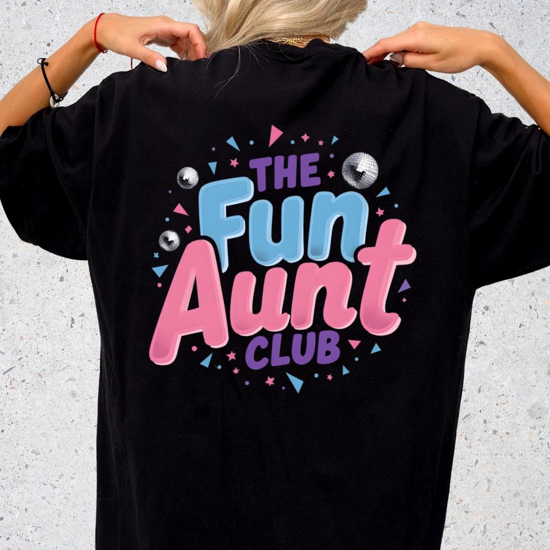 Printify T-Shirt Fun Aunt Club T-Shirt