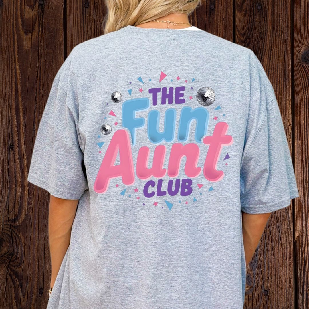 Printify T-Shirt Fun Aunt Club T-Shirt