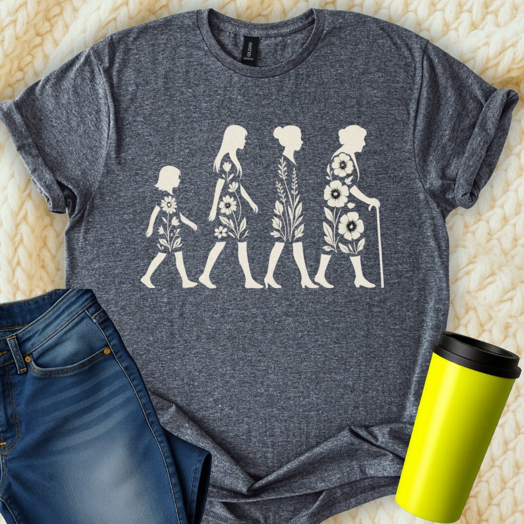 The Off Base T-Shirt S / Dark Heather Generations Floral Evolution T-Shirt