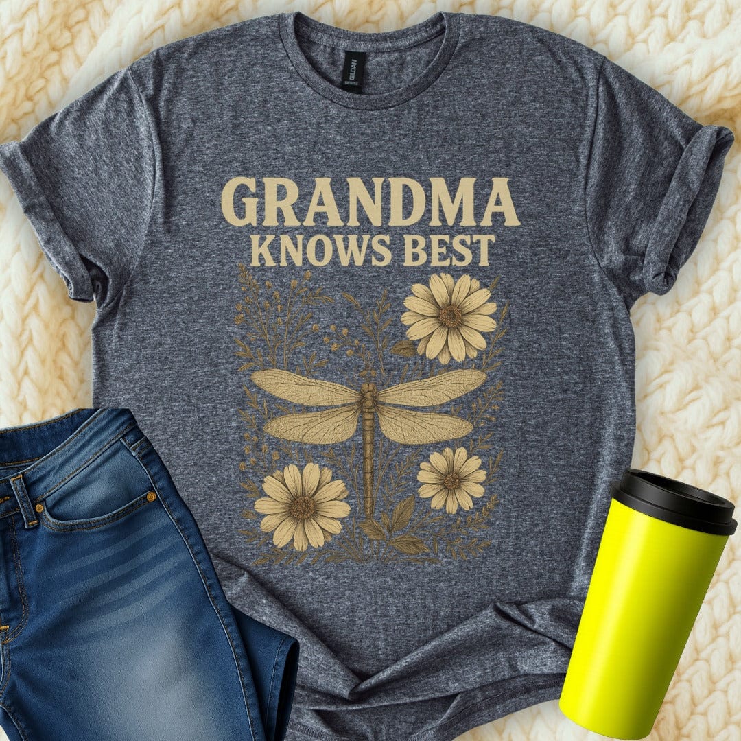 The Off Base T-Shirt S / Dark Heather Grandma Knows Best T-Shirt