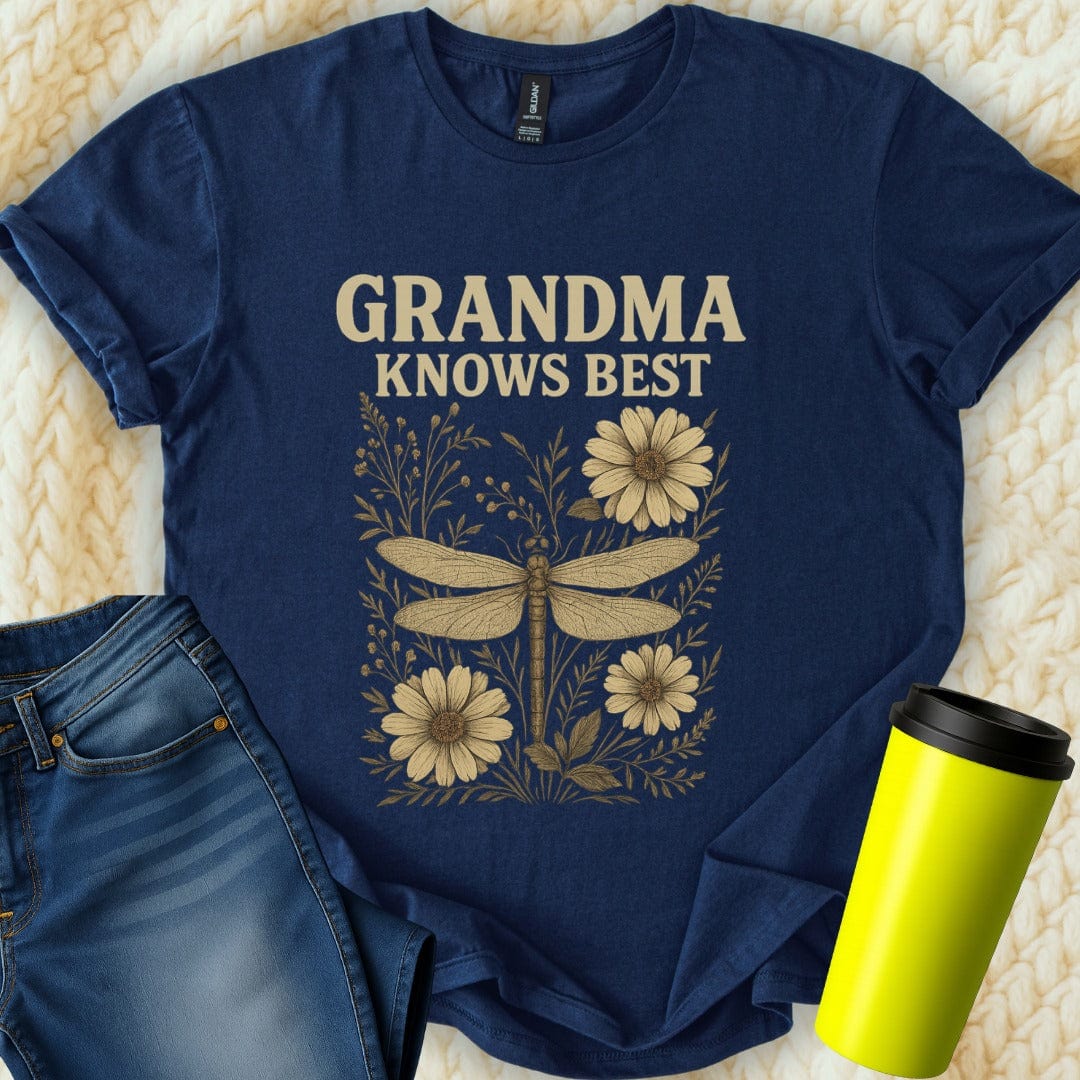 The Off Base T-Shirt S / Navy Grandma Knows Best T-Shirt