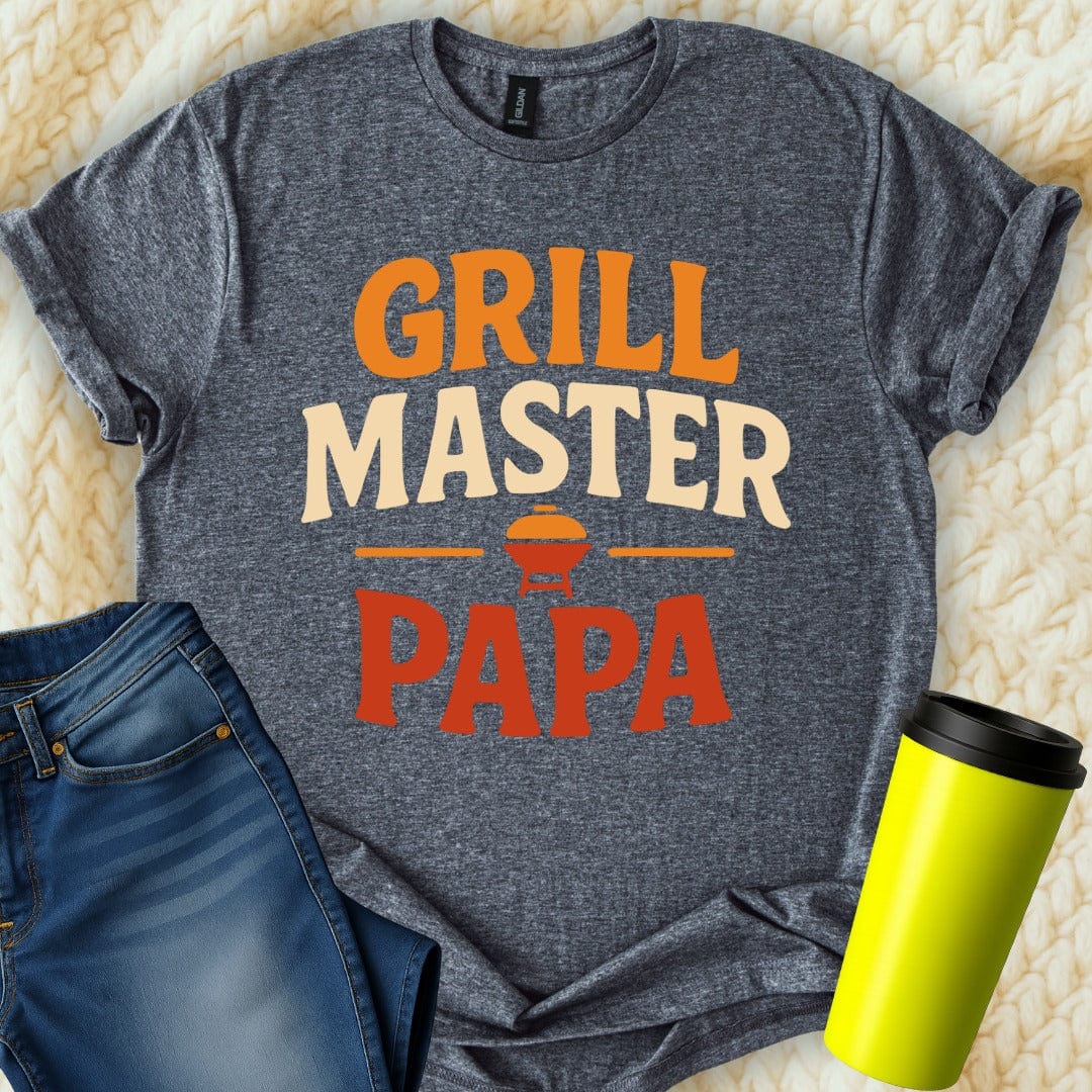 MyDesigns Physical Item Grill Master Papa Funny Barbecue Grilling Fathers Day T-Shirt