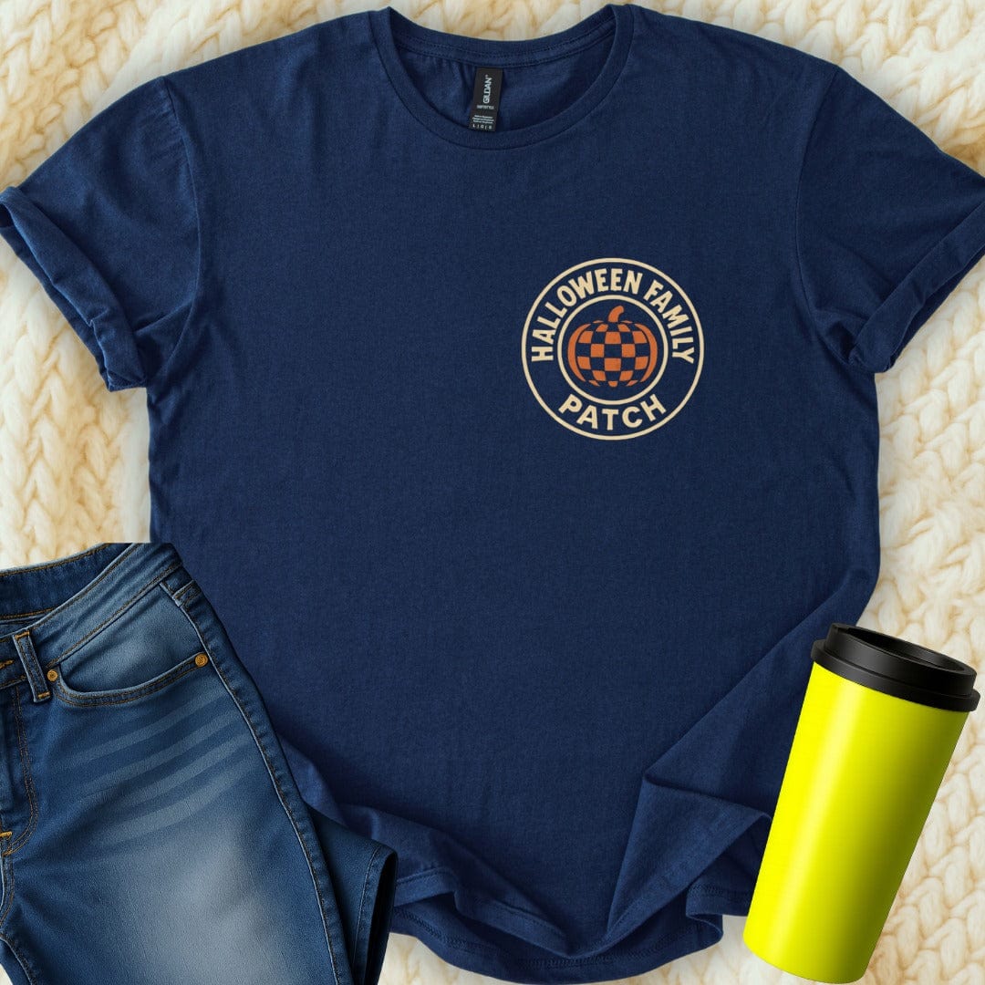 MyDesigns T-Shirt S / Navy Halloween Family Patch T-Shirt