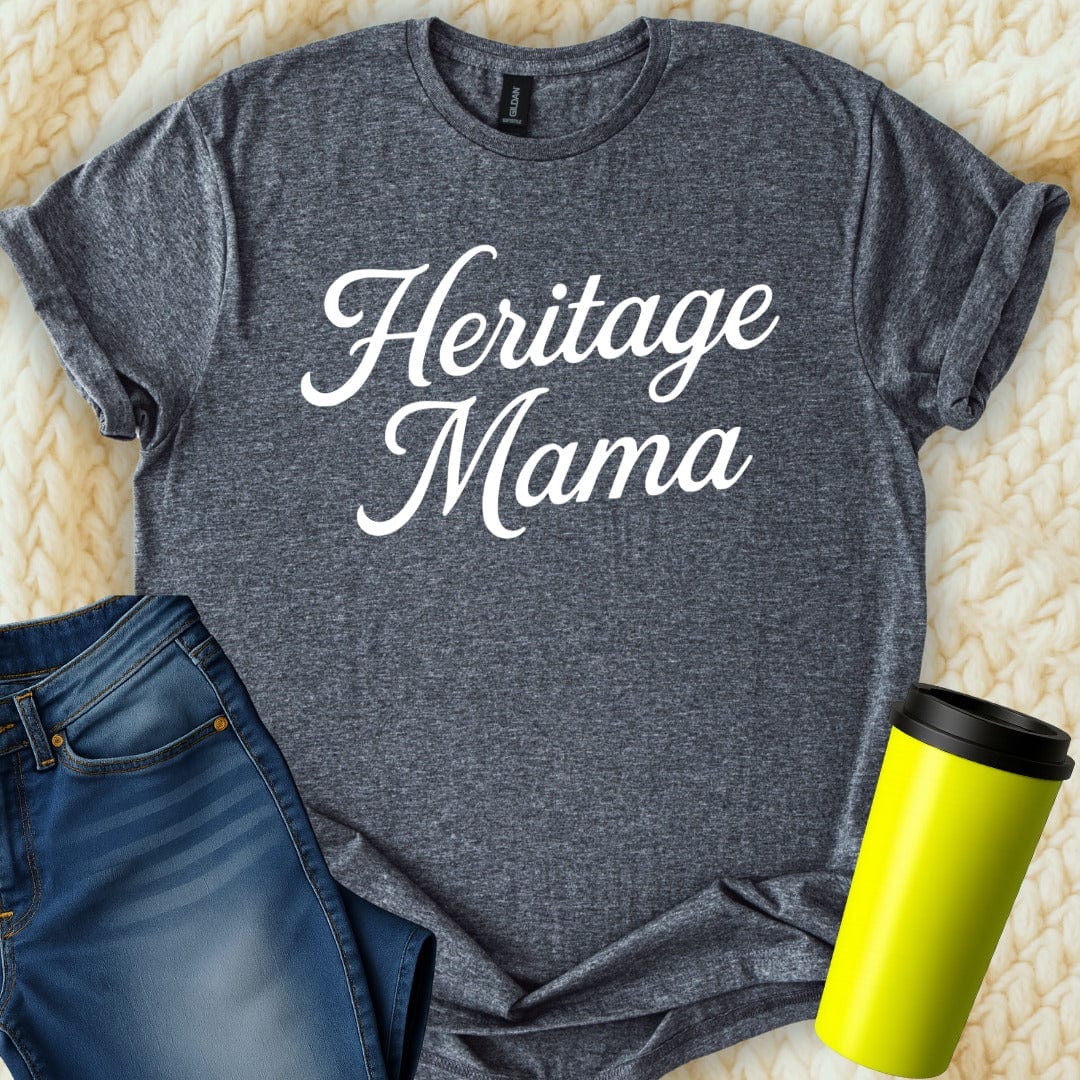 MyDesigns T-Shirt Heritage Mama Graphic Modern Family Text Art T-Shirt