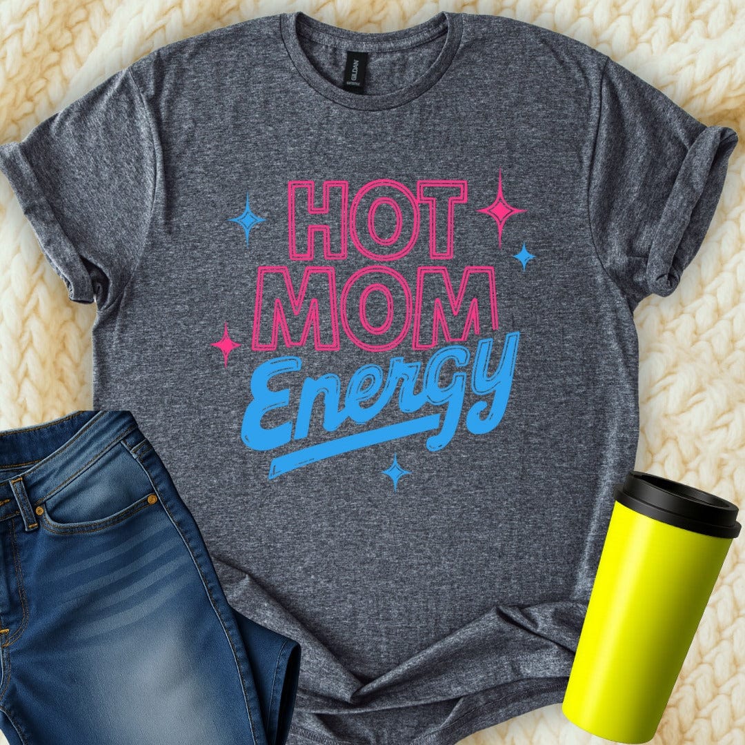 MyDesigns T-Shirt S / Dark Heather Hot Mom Energy T-Shirt