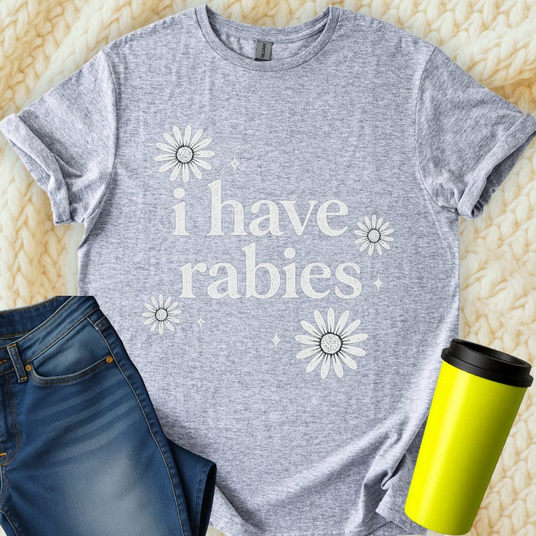 The Off Base T-Shirt S / Sport Grey I Have Rabies T-Shirt