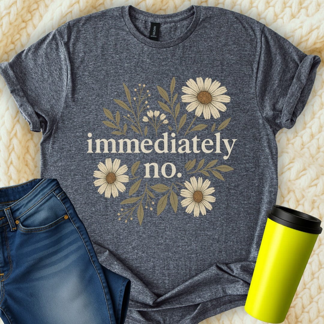 The Off Base T-Shirt S / Dark Heather Immediately No Floral T-Shirt