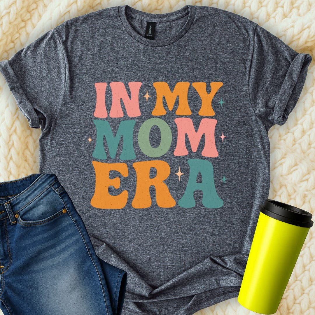 Printify T-Shirt Dark Heather / S In My Mom Era T-Shirt