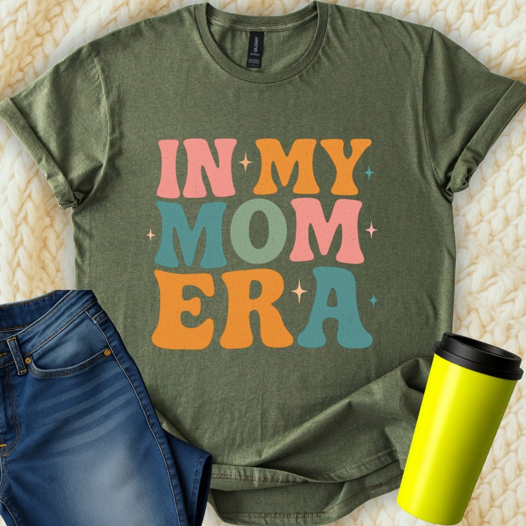 Printify T-Shirt Military Green / S In My Mom Era T-Shirt