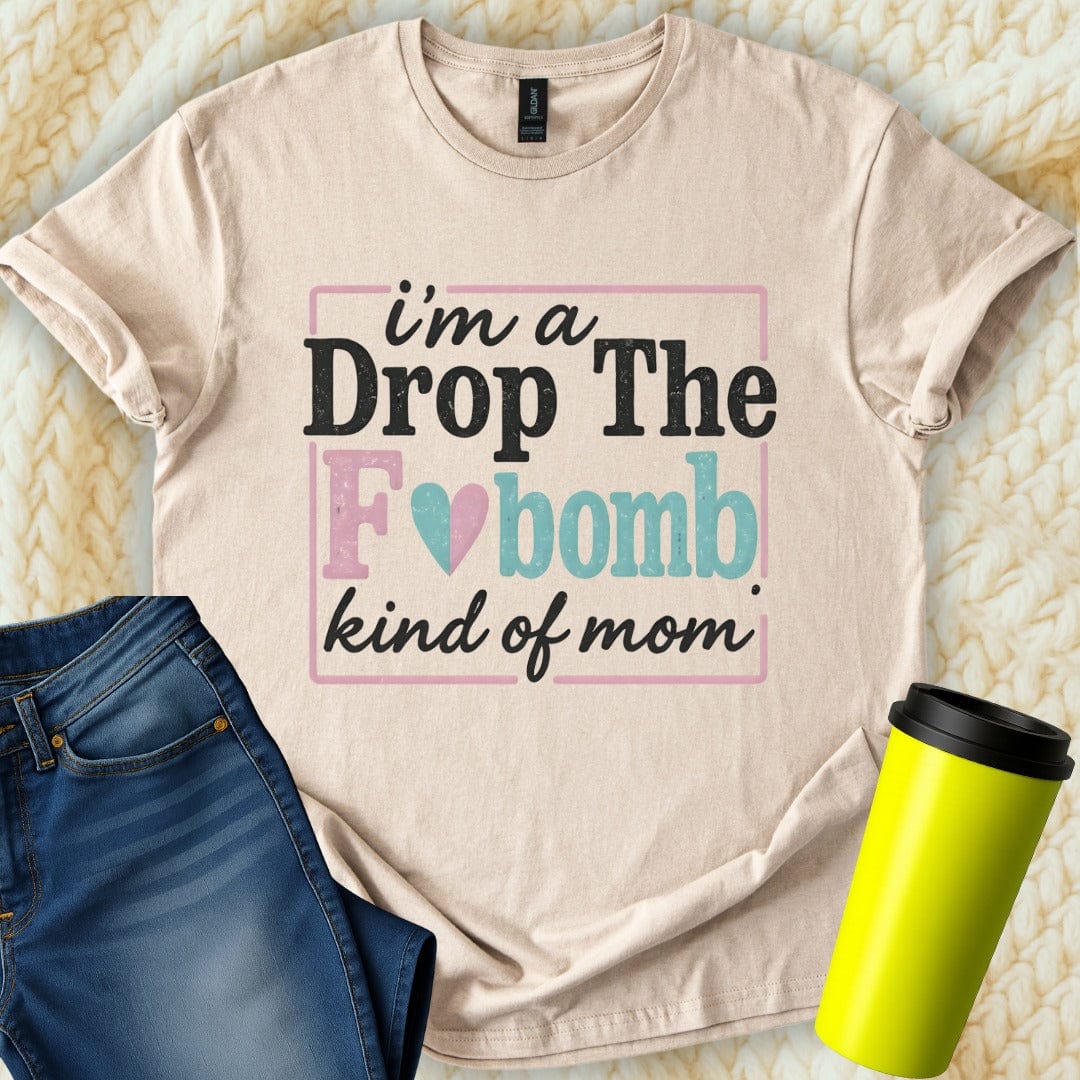 Printify T-Shirt Sand / S Kind of Mom T-Shirt