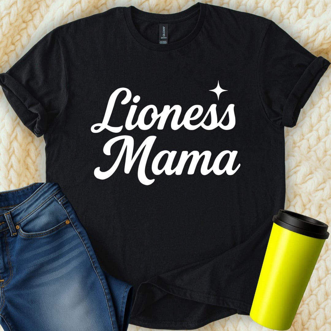 MyDesigns T-Shirt Lioness Mama with Star Mother Loving Graphic T-Shirt