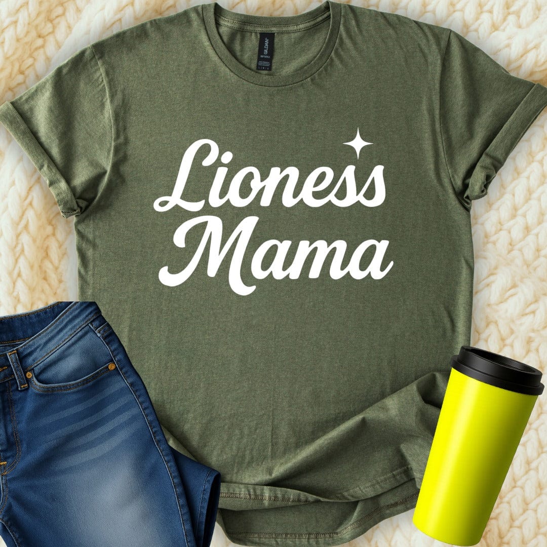 MyDesigns T-Shirt Lioness Mama with Star Mother Loving Graphic T-Shirt
