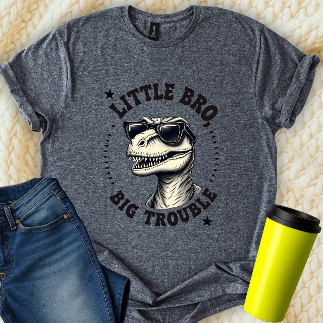Printify T-Shirt Dark Heather / S Little Brother Fun T-Shirt