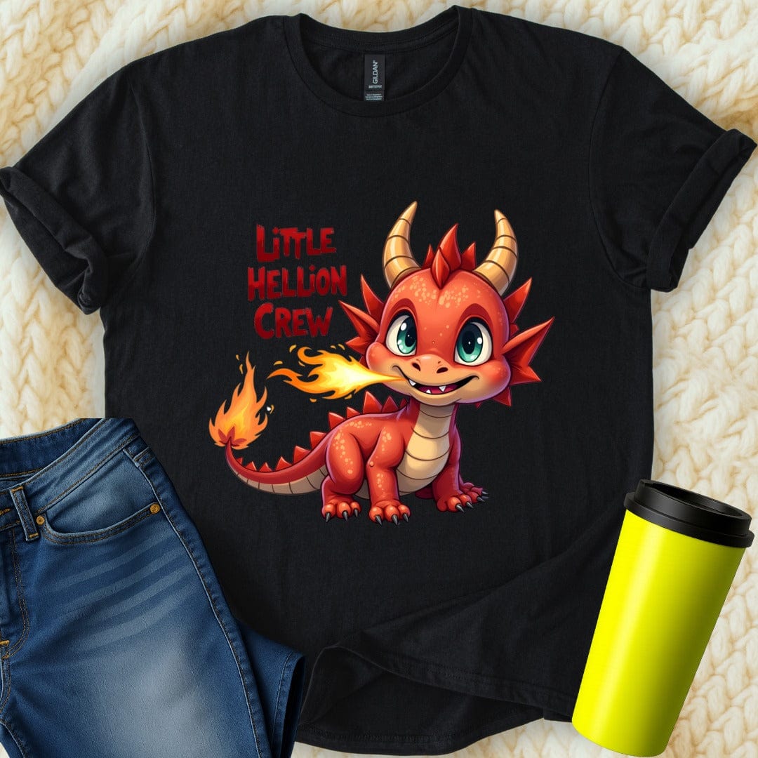 Printify T-Shirt Black / S Little Hellion Crew T-Shirt
