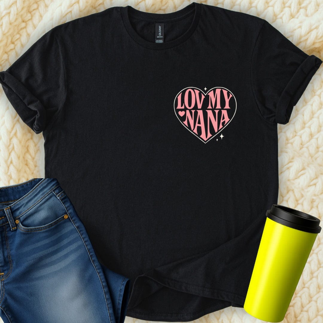 MyDesigns Physical Item Lov My Nana Heart Design Gifts for Grandma Perfect T-Shirt