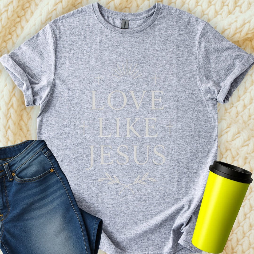 The Off Base T-Shirt S / Sport Grey Love Like Jesus T-Shirt
