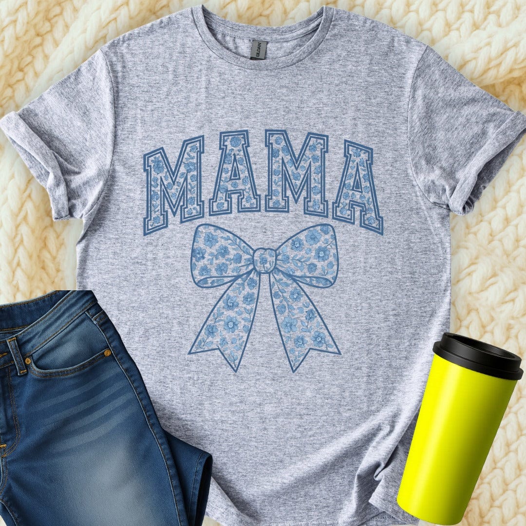 Printify T-Shirt Sport Grey / S Mama Bow T-Shirt