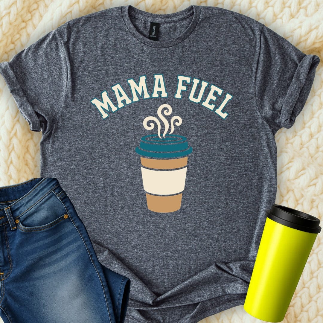 MyDesigns T-Shirt S / Dark Heather Mama Fuel Coffee T-Shirt