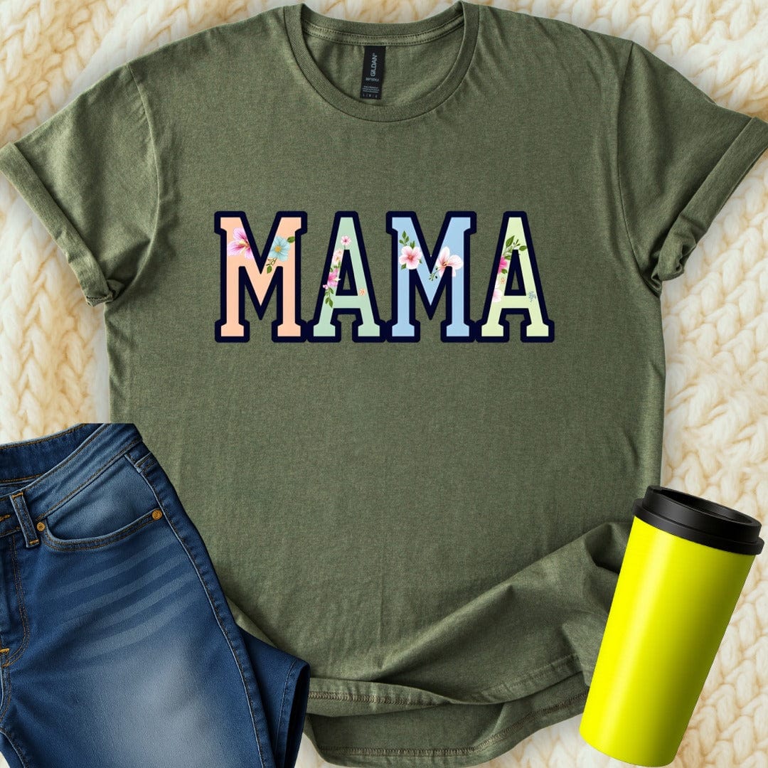 Printify T-Shirt Military Green / S Mama T-Shirt