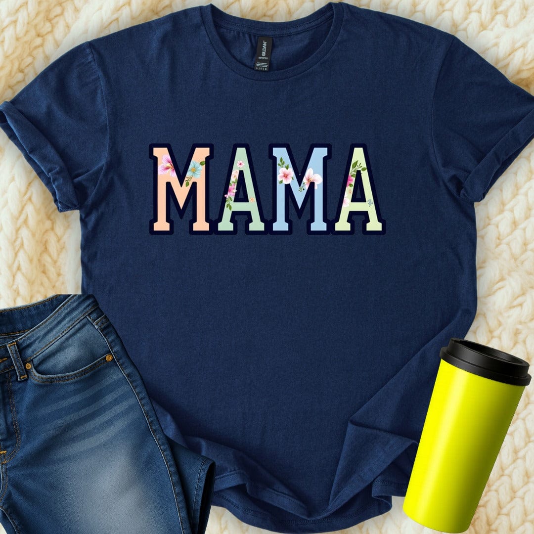 Printify T-Shirt Navy / S Mama T-Shirt