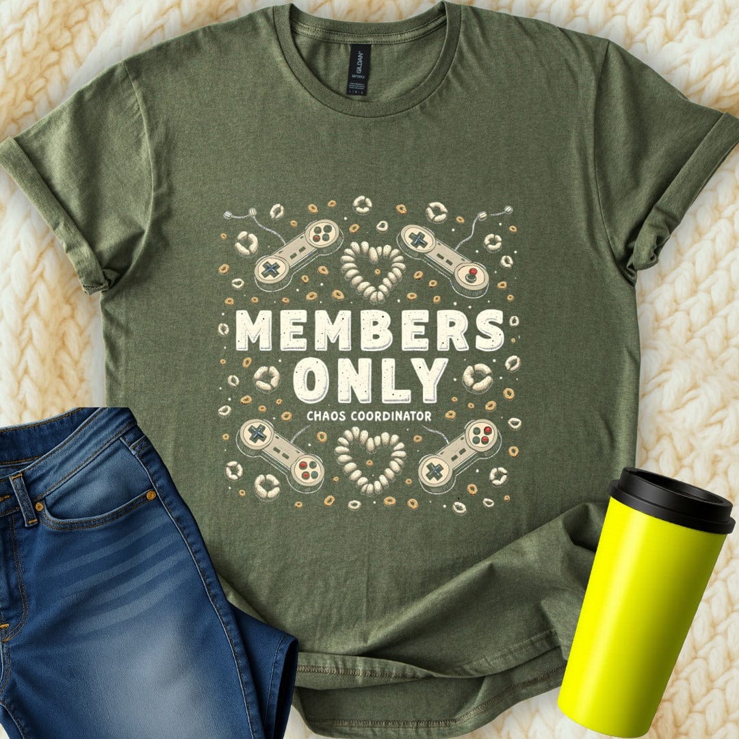 Printify T-Shirt Military Green / S Member Only T-Shirt