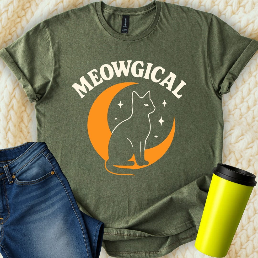 MyDesigns T-Shirt S / Military Green Meowgical T-Shirt