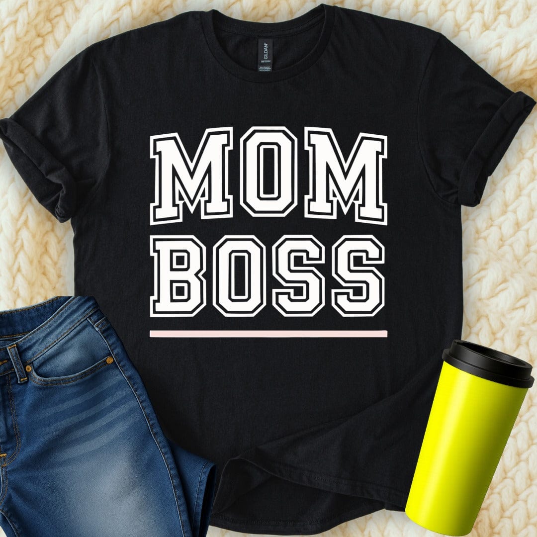 MyDesigns T-Shirt S / Black Mom Boss T-Shirt