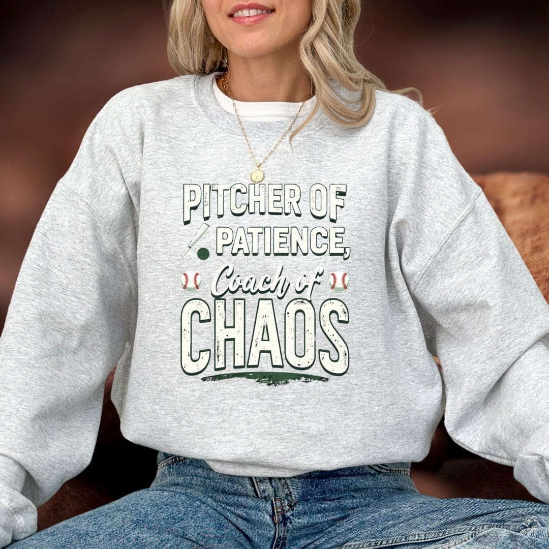 Printify Sweatshirt Mom Coach of Chaos Sweatshirt
