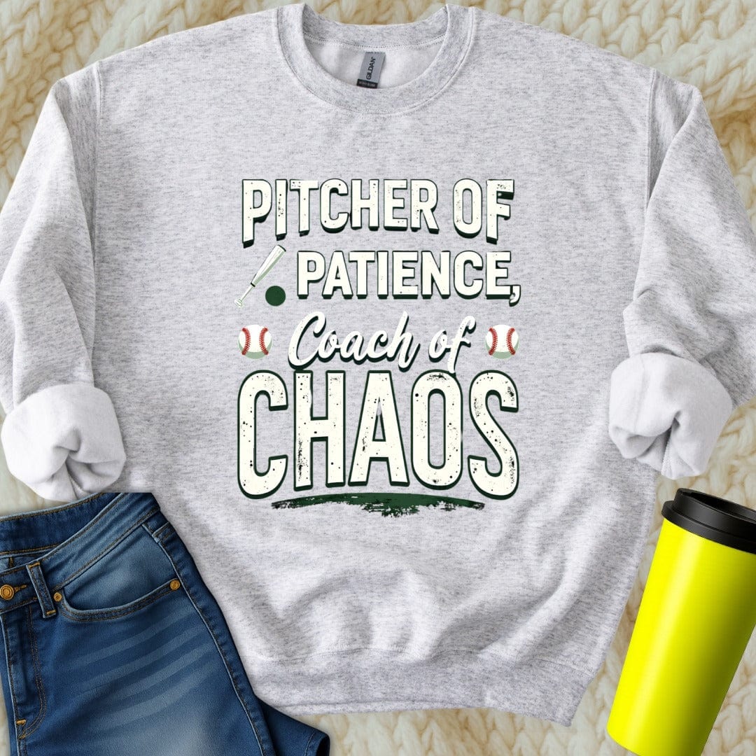 Printify Sweatshirt S / Ash Mom Coach of Chaos Sweatshirt