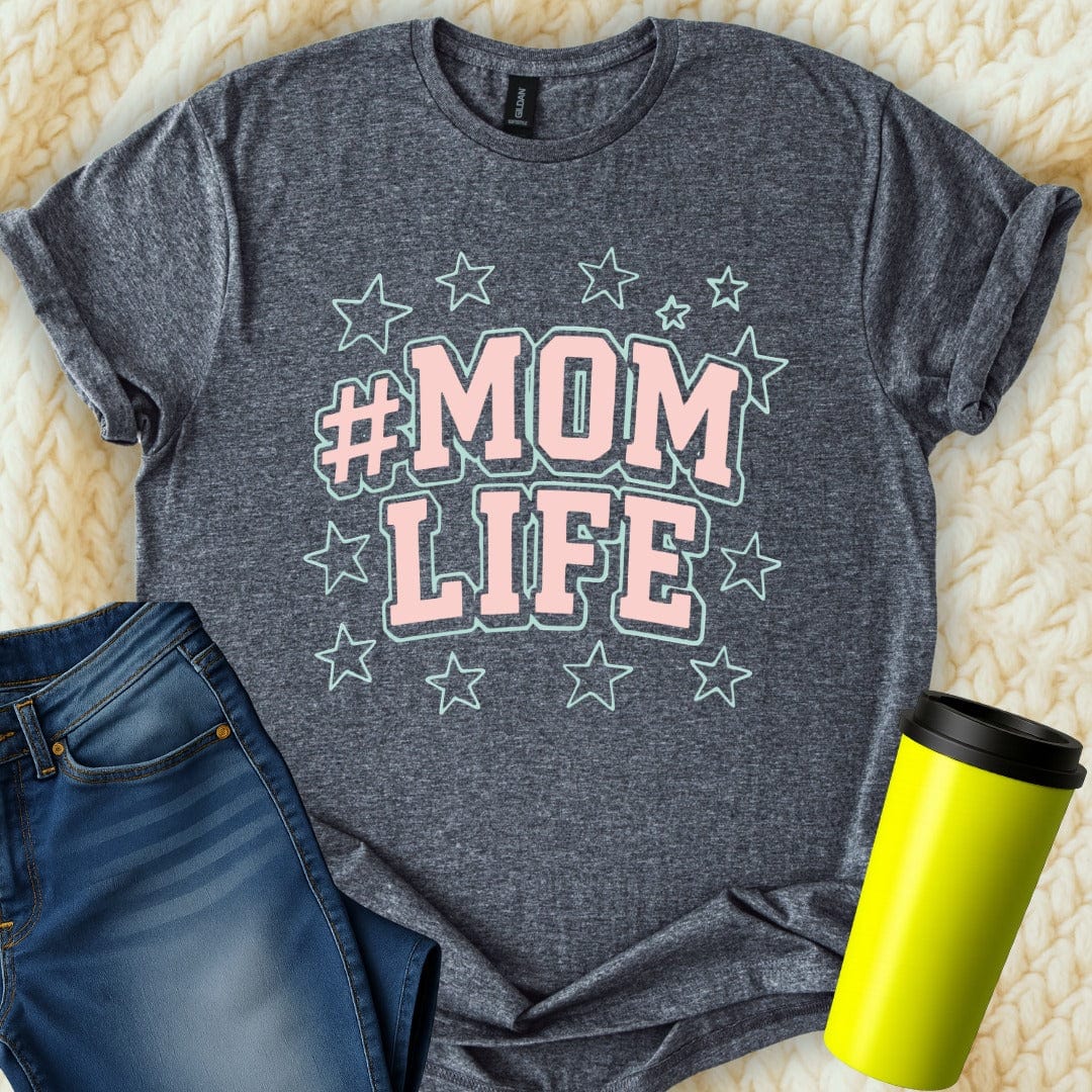 MyDesigns T-Shirt Mom Life Design With Stars Stylish T-Shirt