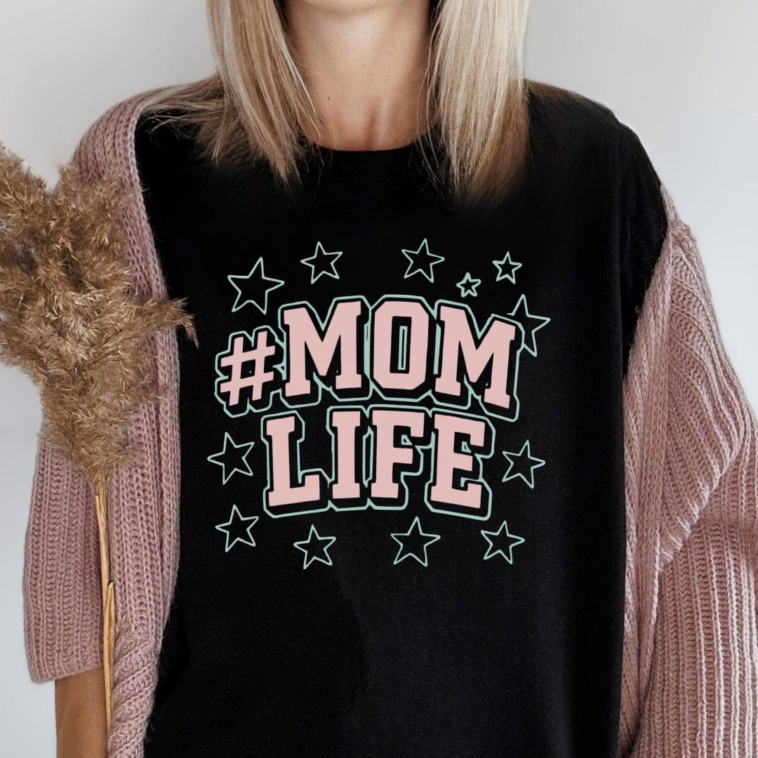 MyDesigns T-Shirt Mom Life Design With Stars Stylish T-Shirt