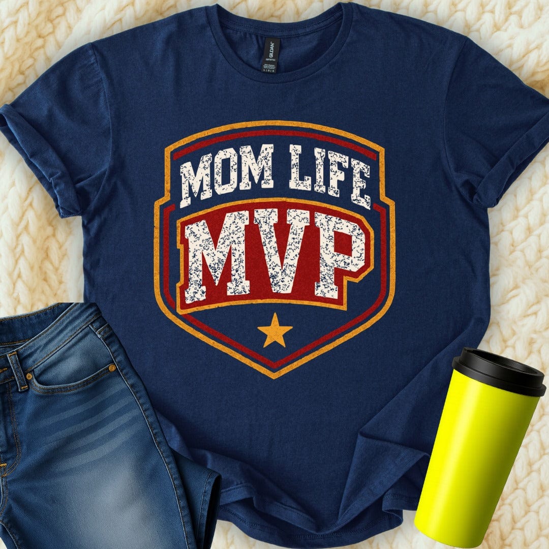 MyDesigns T-Shirt S / Navy Mom Life MVP T-Shirt