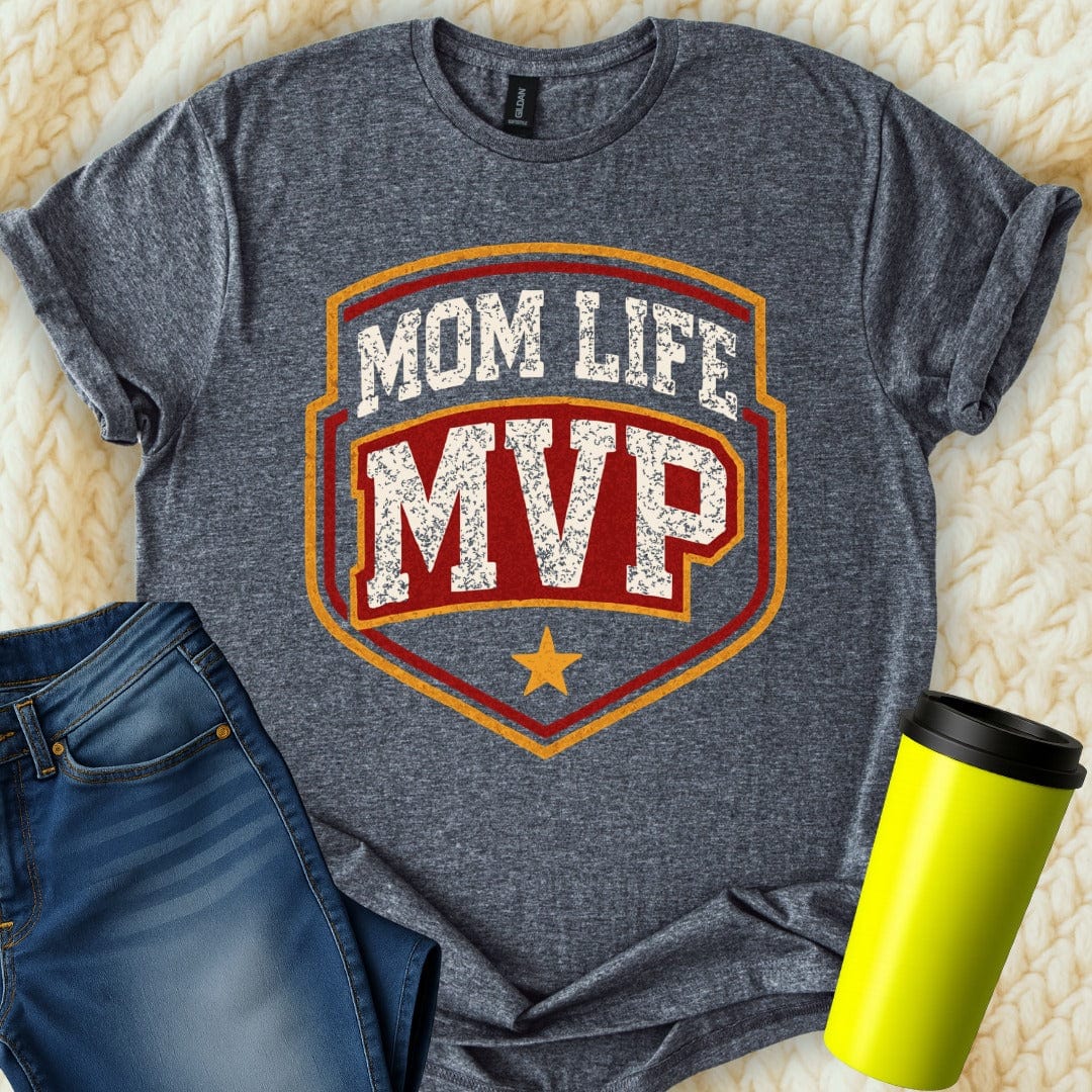 MyDesigns T-Shirt S / Dark Heather Mom Life MVP T-Shirt