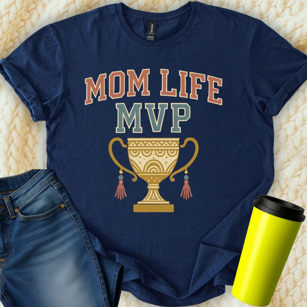 MyDesigns T-Shirt S / Navy Mom Life MVP T-Shirt