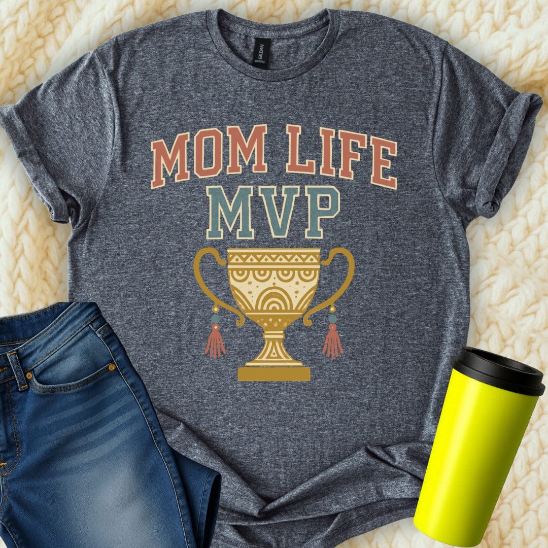 MyDesigns T-Shirt S / Dark Heather Mom Life MVP T-Shirt