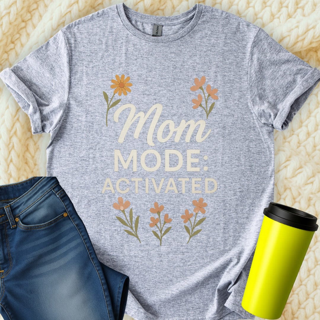The Off Base T-Shirt S / Sport Grey Mom Mode Activated T-Shirt