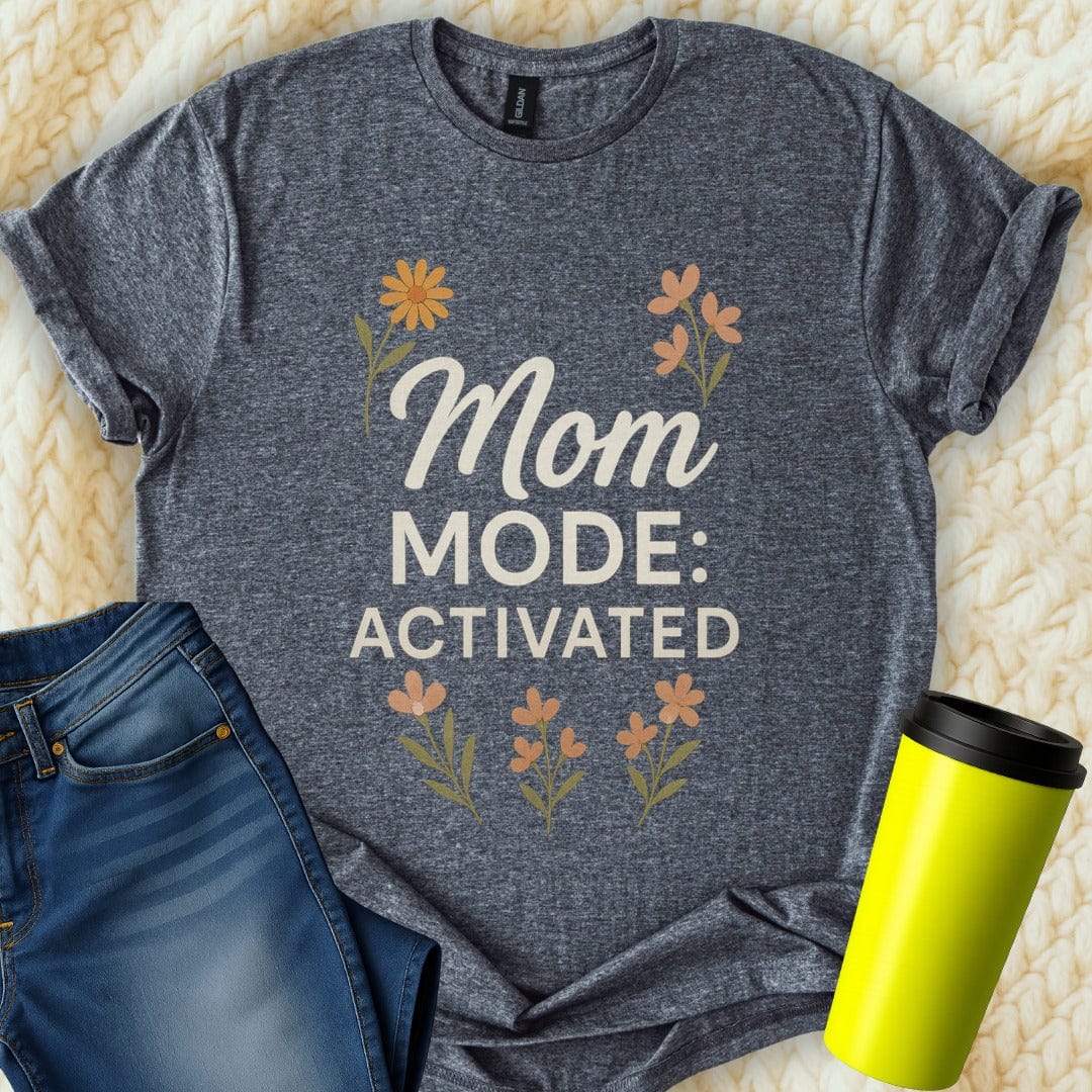 The Off Base T-Shirt S / Dark Heather Mom Mode Activated T-Shirt