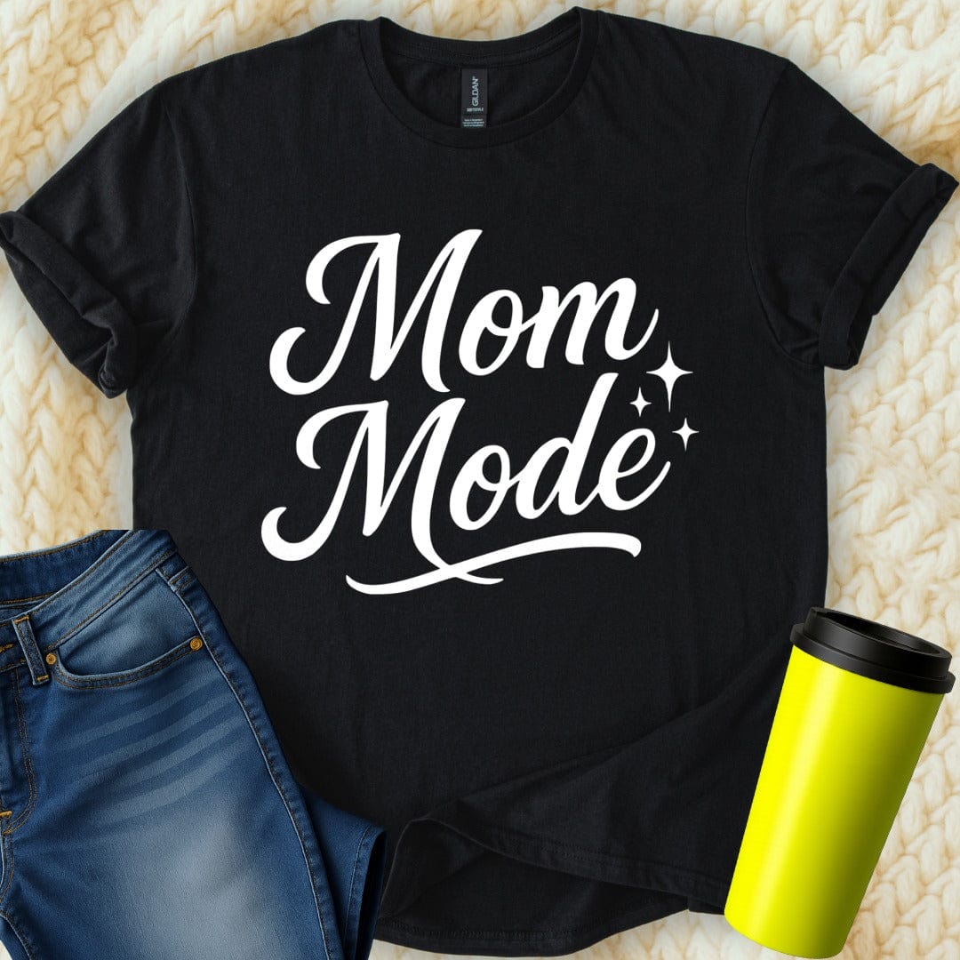 MyDesigns T-Shirt Mom Mode With Stars Graphic Design Trendy Motherhood T-Shirt