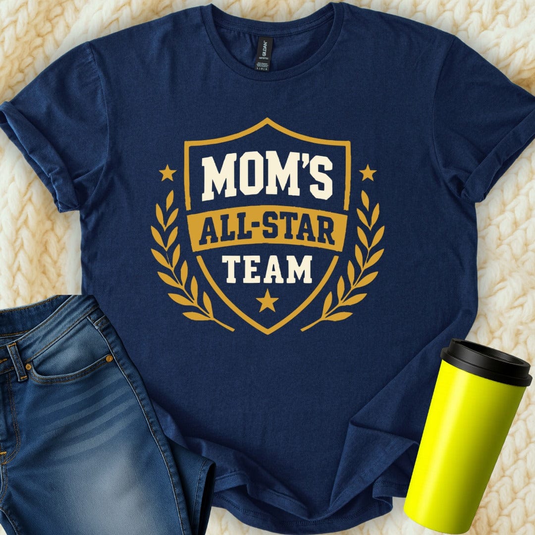 MyDesigns T-Shirt S / Navy Mom's All-Star Team T-Shirt