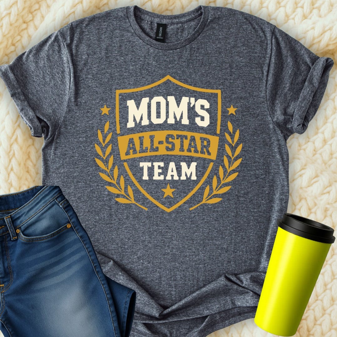 MyDesigns T-Shirt S / Dark Heather Mom's All-Star Team T-Shirt